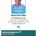 Adailton Fúria tem registro deferido pela Justiça Eleitoral