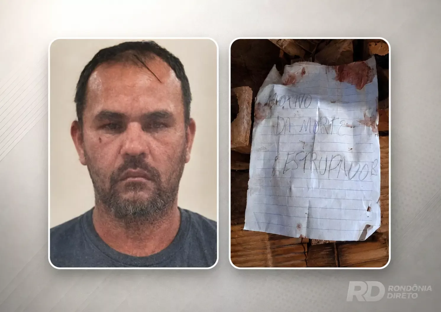 Identificado: “Baiano” é morto após ataque e bilhete é encontrado no local do crime, “Motivo da morte: estuprador"