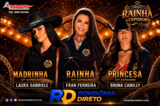 fran ferreira expoagro 2026 - Fran Ferreira é coroada rainha da Expoagro 2026 em noite de gala e shows em Rolim de Moura