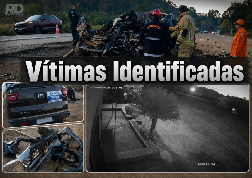 Identificadas as cinco vítimas de acidente na BR-364; Governador Jorge Teixeira decreta luto oficial