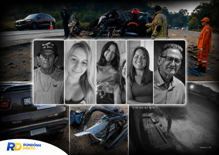 Identificadas as cinco vítimas de acidente na BR-364, dois servidores e três pacientes; Governador Jorge Teixeira decreta