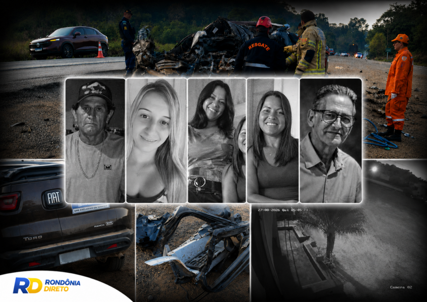 Identificadas as cinco vítimas de acidente na BR-364, dois servidores e três pacientes; Governador Jorge Teixeira decreta