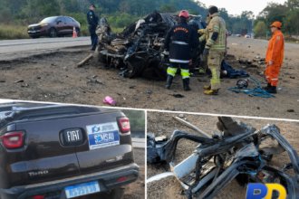 Tragédia na BR-364: quatro pessoas morrem em colisão entre veículo da Saúde e carreta