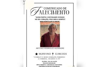 Luto em Rolim de Moura: Faleceu Antonio Rodrigues Alexandre aos 82 anos