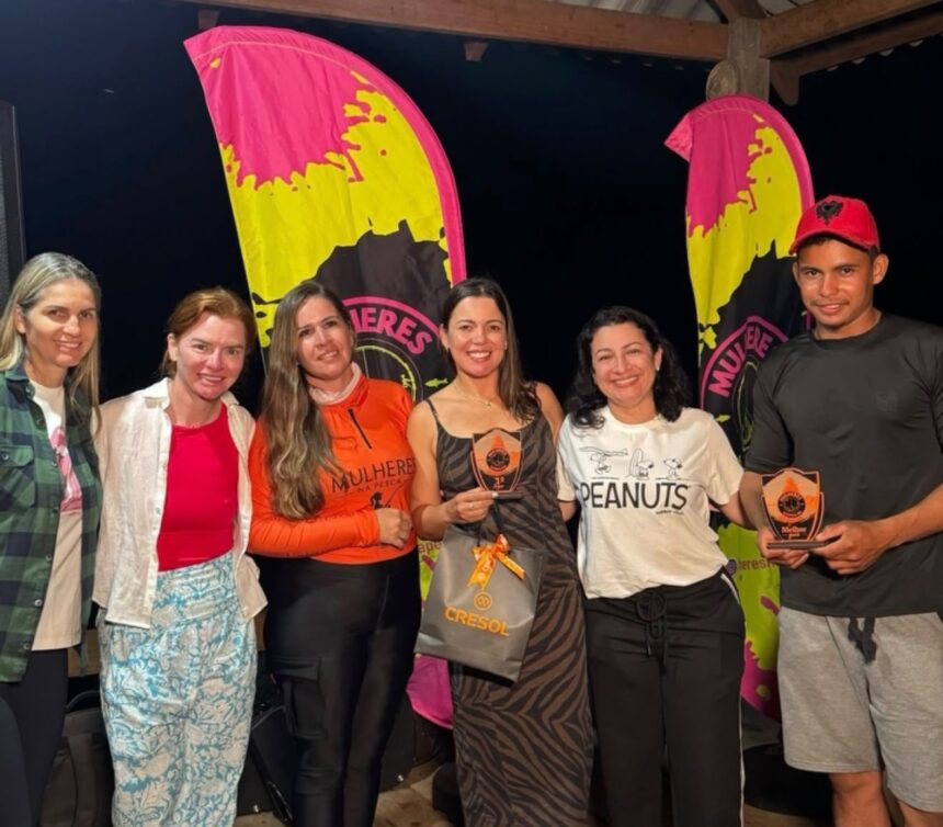 Advogadas vencem competição feminina de pesca no Rio Guaporé com pirarara de 1,27 metro