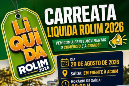 Comércio de Rolim de Moura se prepara para grande carreata do Liquida Rolim 2026