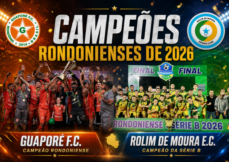 Rolim de Moura faz história com Guaporé campeão da Série A e Rolim campeão da Série B em 2026