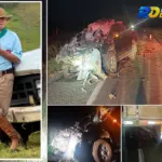 Motorista identificado como Ademar Cassol de 74 anos morre após picape bater na traseira de carreta na BR-364