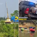 Polícia Civil recupera Honda Biz roubada que estava submersa no Rio Muqui, em Alvorada D’Oeste