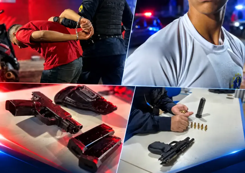 PM prende dois suspeitos e apreende pistolas após descobrir plano de ataque contra três pessoas em Porto Velho