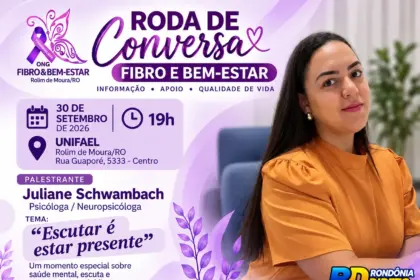 Roda de Conversa sobre fibromialgia e saúde mental será realizada em Rolim de Moura