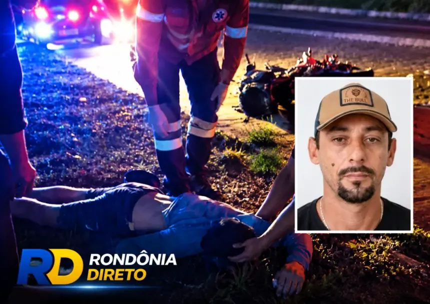 Motociclista morre após colisão frontal com caminhonete em Ouro Preto do Oeste