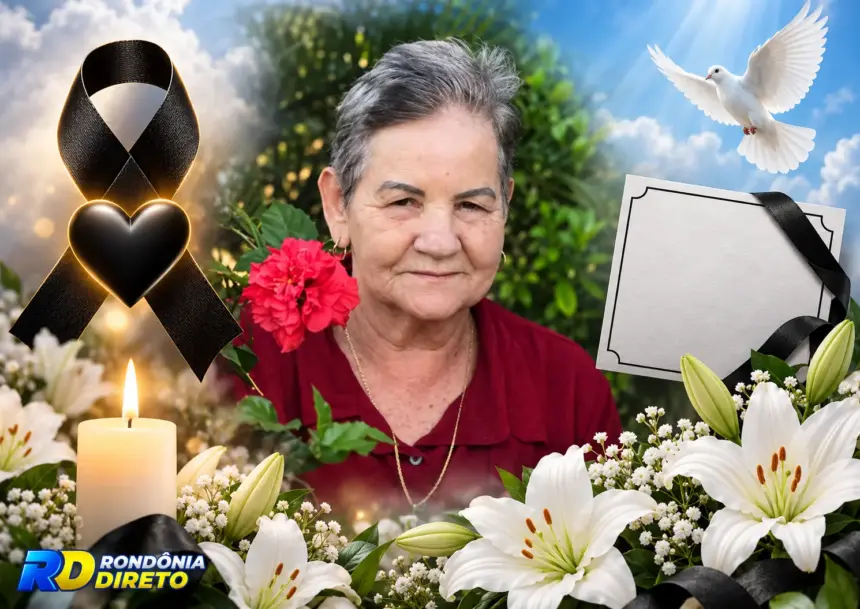 Funerária Jesus Nazareno comunica falecimento de Maria Imaculada Ribeiro aos 69 anos em Rolim de Moura