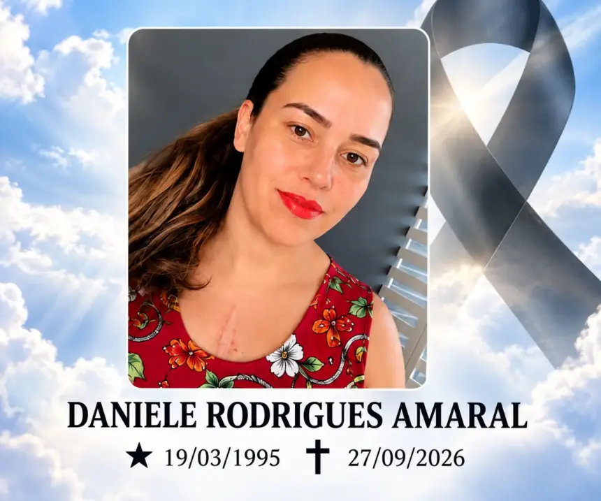 Funerária Jesus Nazareno comunica falecimento de Daniele Rodrigues Amaral aos 31 anos em Rolim de Moura