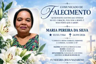 Nota de pesar pelo falecimento da rolimourense Maria Pereira da Silva