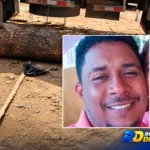 Motorista de caminhão morre atingido por tora de madeira durante descarga em serraria de Cujubim
