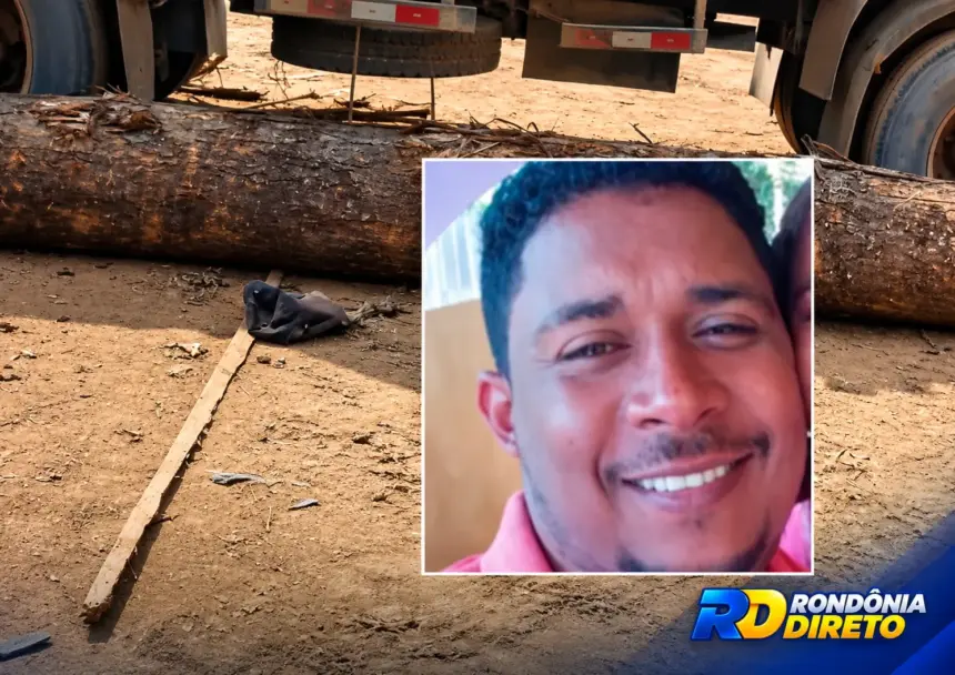 Motorista de caminhão morre atingido por tora de madeira durante descarga em serraria de Cujubim
