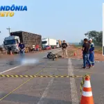 Jovem de 22 anos morre após moto atingir cavalo na BR-364 em Ariquemes