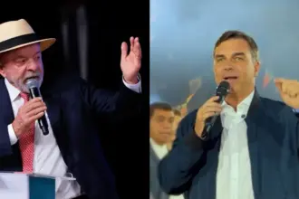 Flávio Bolsonaro chega a 45% e aparece numericamente à frente de Lula no 2º turno