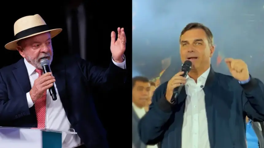 Flávio Bolsonaro chega a 45% e aparece numericamente à frente de Lula no 2º turno