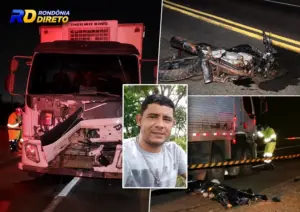 Ex-morador de Jaru morre após colisão entre motocicleta e caminhão na BR-163 em Mato Grosso