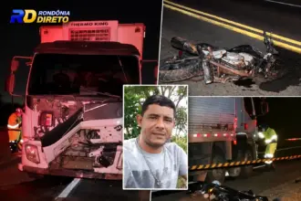 Ex-morador de Jaru morre após colisão entre motocicleta e caminhão na BR-163 em Mato Grosso