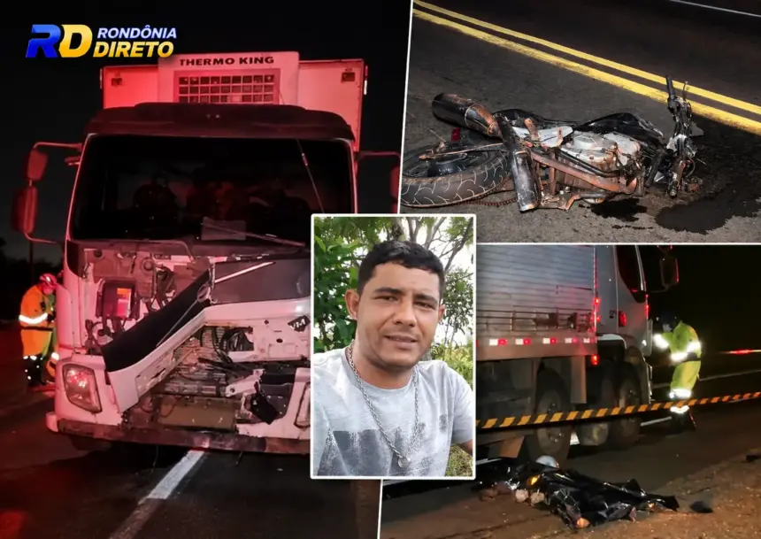 Ex-morador de Jaru morre após colisão entre motocicleta e caminhão na BR-163 em Mato Grosso