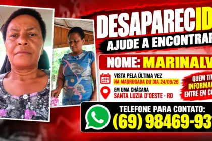 Família procura por Marinalva, desaparecida após ser vista em chácara de Santa Luzia D’Oeste