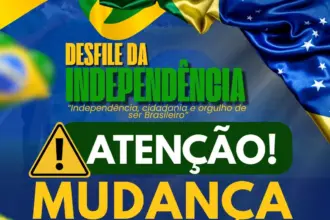 Atenção: desfile de 7 de Setembro muda de local e será realizado na Avenida João Pessoa