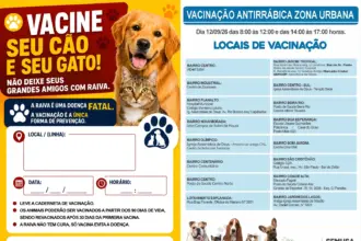 Campanha de vacinação antirrábica terá pontos em vários bairros de Rolim de Moura neste sábado