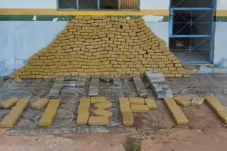 Polícia Militar apreende cerca de 340 quilos de skunk na BR-429, em Seringueiras; dois são presos