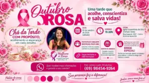 Outubro Rosa: Mulheres de Lenço promove tarde especial de acolhimento, informação e conscientização em Rolim de Moura