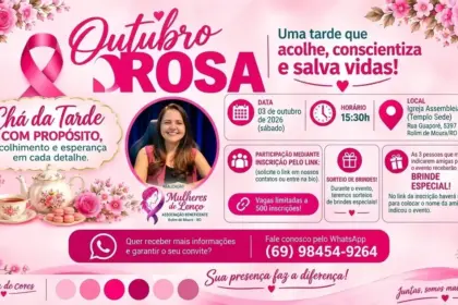 Outubro Rosa: Mulheres de Lenço promove tarde especial de acolhimento, informação e conscientização em Rolim de Moura