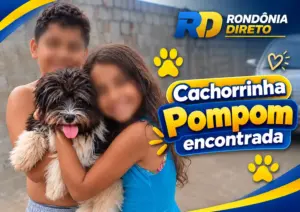 Pompom é encontrada após mobilização e volta para casa em Rolim de Moura