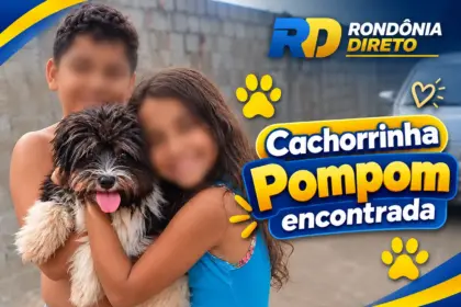 Pompom é encontrada após mobilização e volta para casa em Rolim de Moura