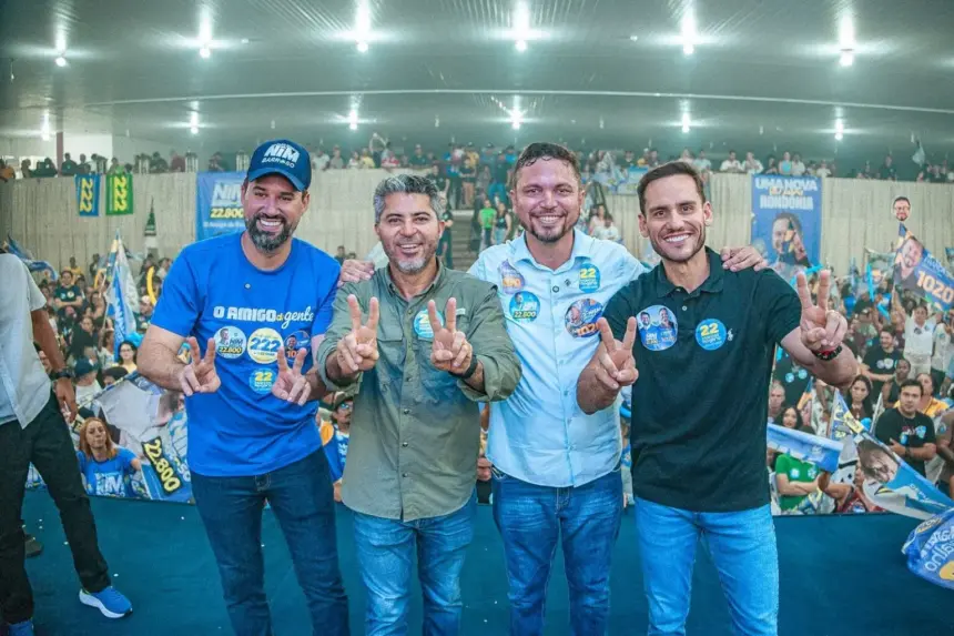 Nim Barroso e Jônatas França lançam campanhas em evento com mais de 3 mil pessoas em Ji-Paraná