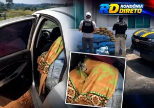 DRACO2 e PRF apreendem 182 kg de skunk após perseguição de 15 km em Nova Brasilândia D’Oeste