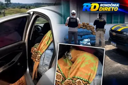 DRACO2 e PRF apreendem 182 kg de skunk após perseguição de 15 km em Nova Brasilândia D’Oeste