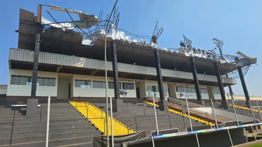 Cassolão é totalmente interditado após temporal em Rolim de Moura; Pelezão muda de local