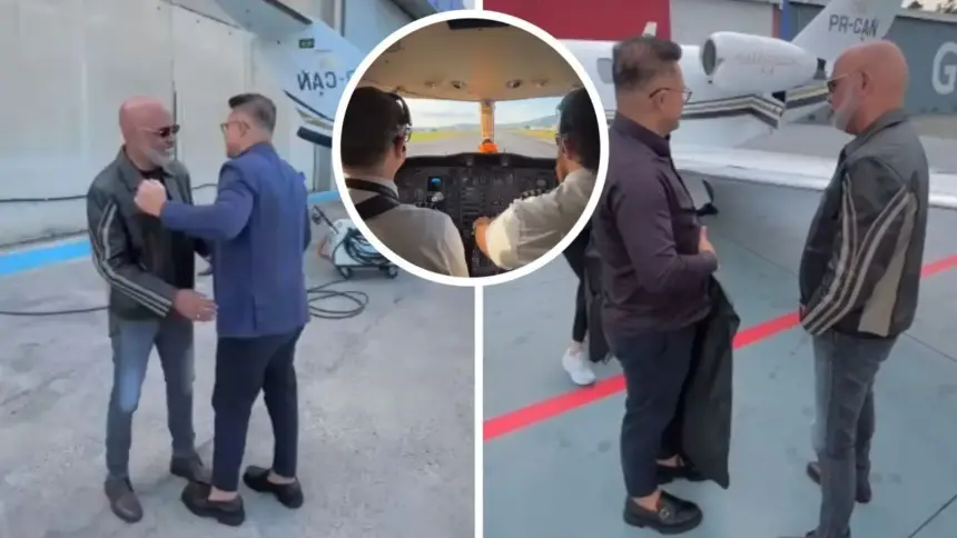 Veja quem estava no helicóptero com Rick da dupla sertaneja Rick & Renner desaparecido em SC