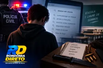 Nova Brasilândia: Adolescente de 16 anos é internado após polícia identificar plano de ataque contra escola; menor tinha