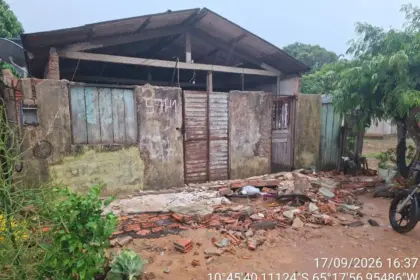 Mulher de 53 anos morre após ser atingida por parede durante vendaval em Guajará-Mirim
