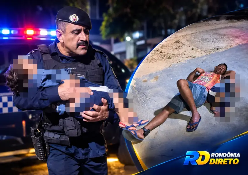 Criança de cerca de 2 anos é encontrada ao lado de homem desacordado em Ji-Paraná