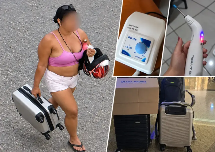 Polícia já tem imagem de mulher que pegou mala de enfermeira em Rolim de Moura e faz buscas para localizá-la