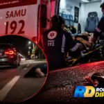 Mulher é socorrida pelo SAMU após ser jogada para fora de carro em movimento em Ji-Paraná