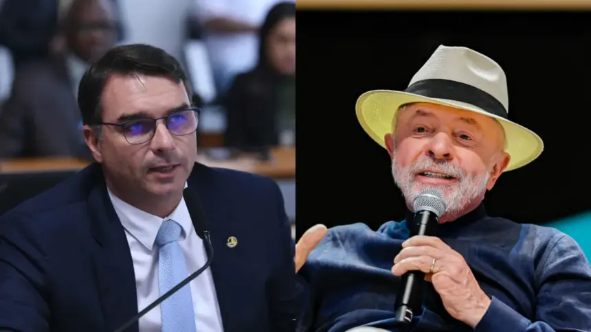 Veritá: Flávio Bolsonaro tem 48,5% contra 43,1% de Lula em eventual segundo turno