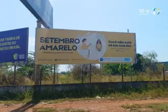 TRT-14 leva campanha Setembro Amarelo às ruas de Rondônia e Acre com foco na prevenção