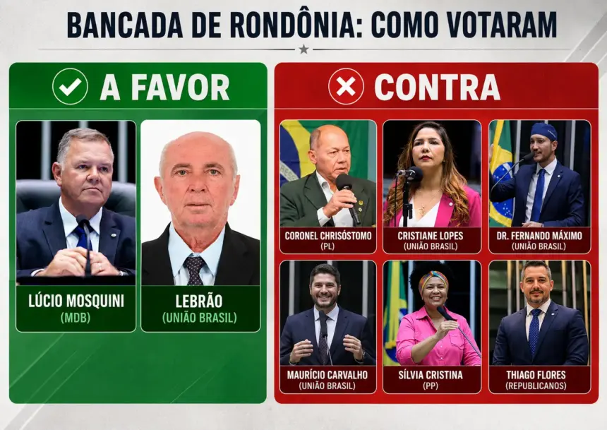 Imposto Seletivo: veja quais deputados de Rondônia votaram a favor e contra a regulamentação