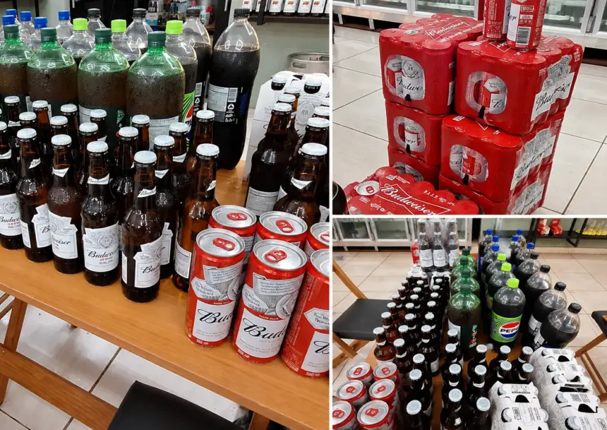 Vigilância Sanitária autua comércio e apreende bebidas vencidas em Rolim de Moura