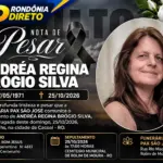 Funerária Pax São José comunica falecimento de Andréa Regina Brógio Silva, proprietária da Auto Elétrica Puma, aos 55 anos